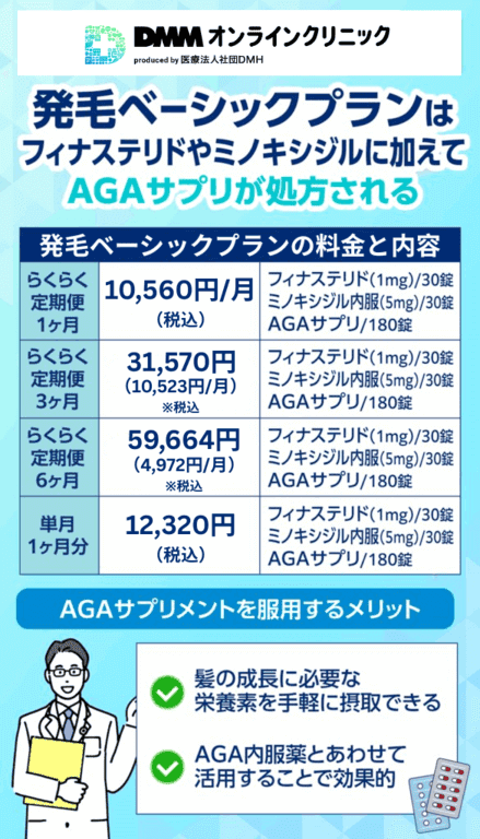 発毛ベーシックプランの説明画像